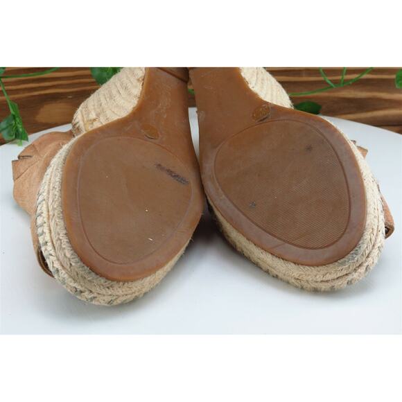 BCBGeneration Sz 7.5 M Brown‎ Slide Leather Women Sandals - Picture 7 of 8